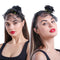 Flower Headband With Veil Floral Spider Headpiece Hair Garland Fancy Dress
