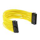 24 Pin Male to Female ATX Power Supply PSU Extension Cable Extender 30cm Yellow