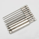 9Pcs S2 Steel Magnetic Hexagon 100Mm Length Ball Head Hex Driver Bit Set Ma