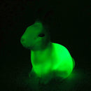 Sleeping LED Night Light Table Lamp Cute Rabbit Kids Decor Gift Room Birthd X5O8