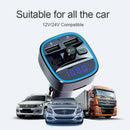 Bluetooth Adapter Car Kit FM Transmitters Audio Receiver Dual USB Port