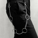 65cm Long Keyring Chain Hipster Pant Jean Wallet Belt Ring Clip Punk Hip HopFT