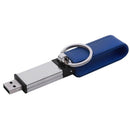 16GB USB 2.0 Keychain Memory Stick Leather Case Blue J9N1