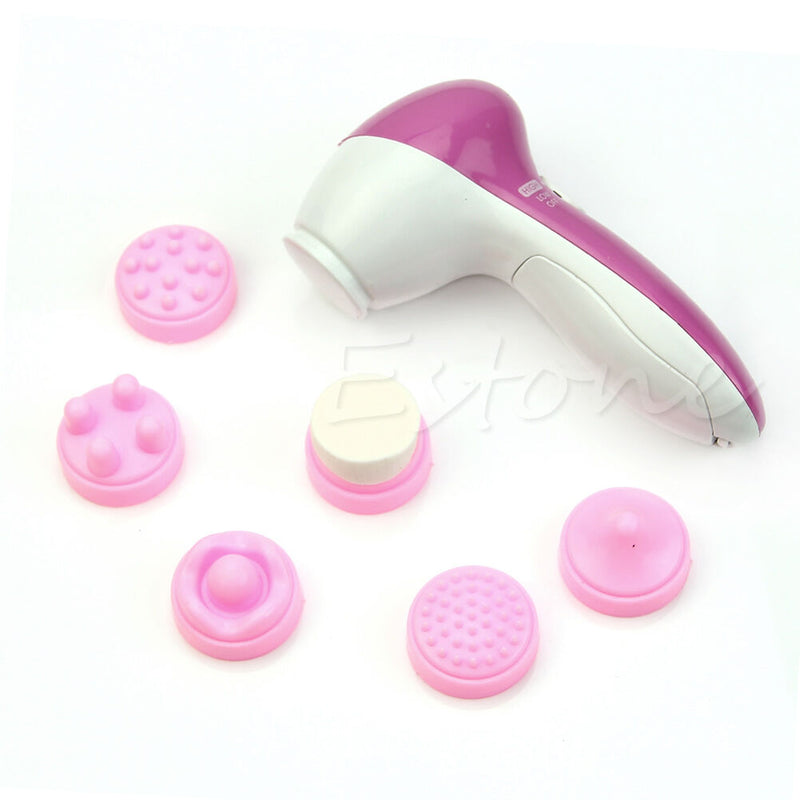 Cleansing Massager 6 In 1 Smoothing Body Face Skin Care Facial Beauty Massager