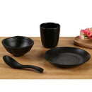 Dinnerware Set 4pc Dinner Plates Cups Bowl Dishes Home Wedding Gift Black