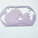 World Map Metal Cutting Dies Stencils for DIY Scrapbooking Album Cards Decor JR