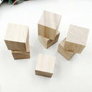 20pcs Natural Hexaedre Regular Wooden Craft Qure Embellishment 20mm DIY Cra