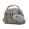 Women Messenger Handbag Shoulder Bag PU Leather Satchel Sling Bag/Grey