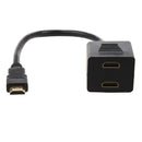 HDMI Male To 2x HDMI Female Y Splitter Adapter Cable