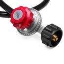 High Pressure Propane 0-20 Psi Adjustable Regulator With 4Ft Qcc1/Type1 Hos W9M1