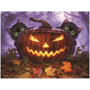 Halloween Pumpkin Cats 5D Full Drill Diamond Painting DIY Craft Needlework