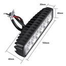 18W 6inch 6LED Work Light Bar Spot Lamp Offroad Driving Fog 4WD ATV SUV Truc OZ