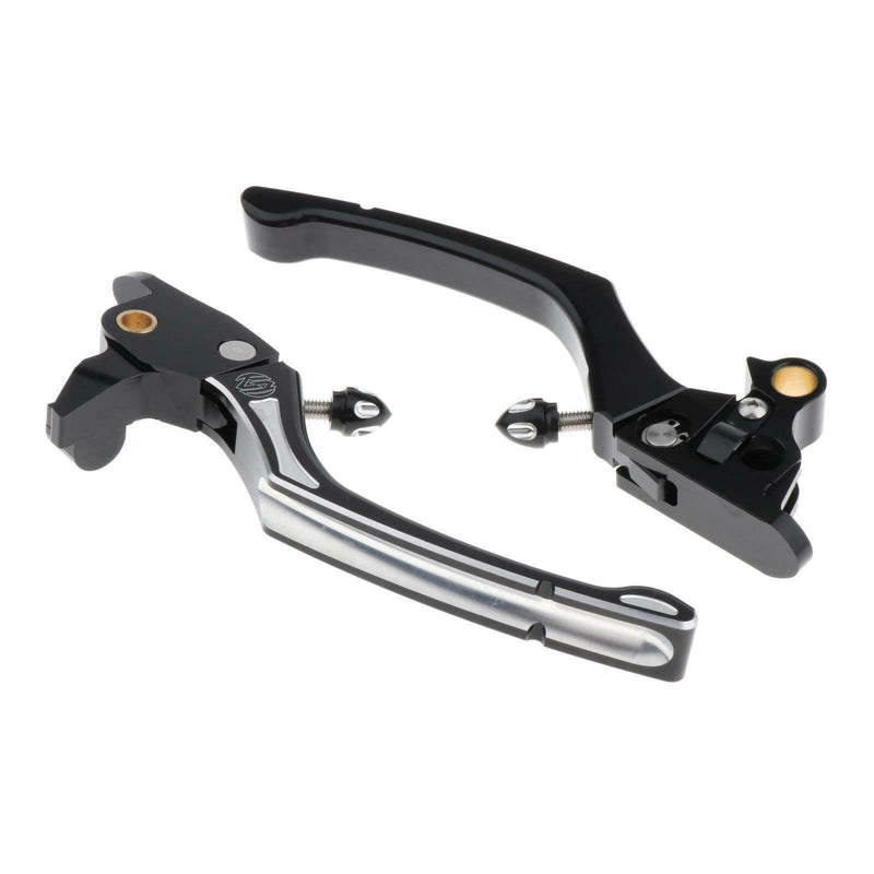 1 Set Dirt Bike Clutch Brake Lever Black for 08-13FLHT FLHX FLTR 08-16FLHR