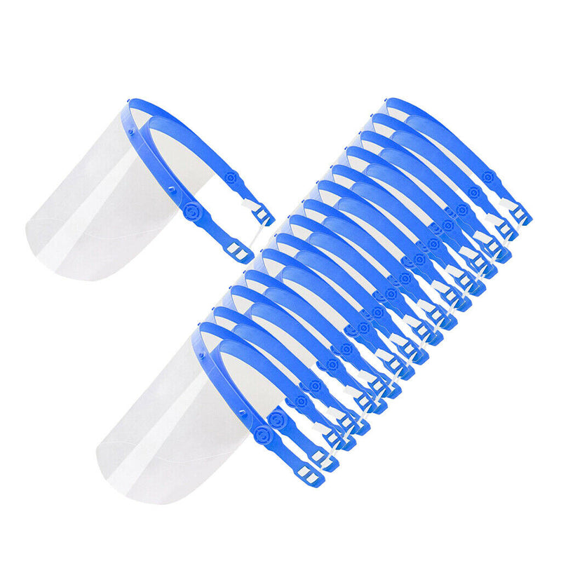 Set of 15 Full Face Shield Cover Guard Visor Cap Protector Reusable Washable