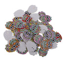 50pcs Cute Owl Wooden Buttons Fit Sewing Scrapbooking Decoration Crafts 25mm
