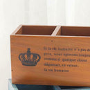 3 Grids Wooden Table Storage Box Holder Jewelry Cosmetic Sundries Box Flowerpot