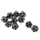10x Polyhedral D20 Dice Die 22mm Collectible for Dungeons & Dragons Roleplay