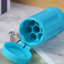 Universal Mini Ashtray 7 Holes Pocket Ashtray with Cover Key Chain Accessar BX