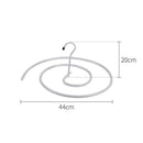 42 cm Towels Quilt Drying Rack Spiral Shaped Stainless Rotating Hangers Q8N1