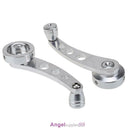 2pcs Universal Aluminum Alloy Car Billet Window Handle Winder Crank Truck Pickup