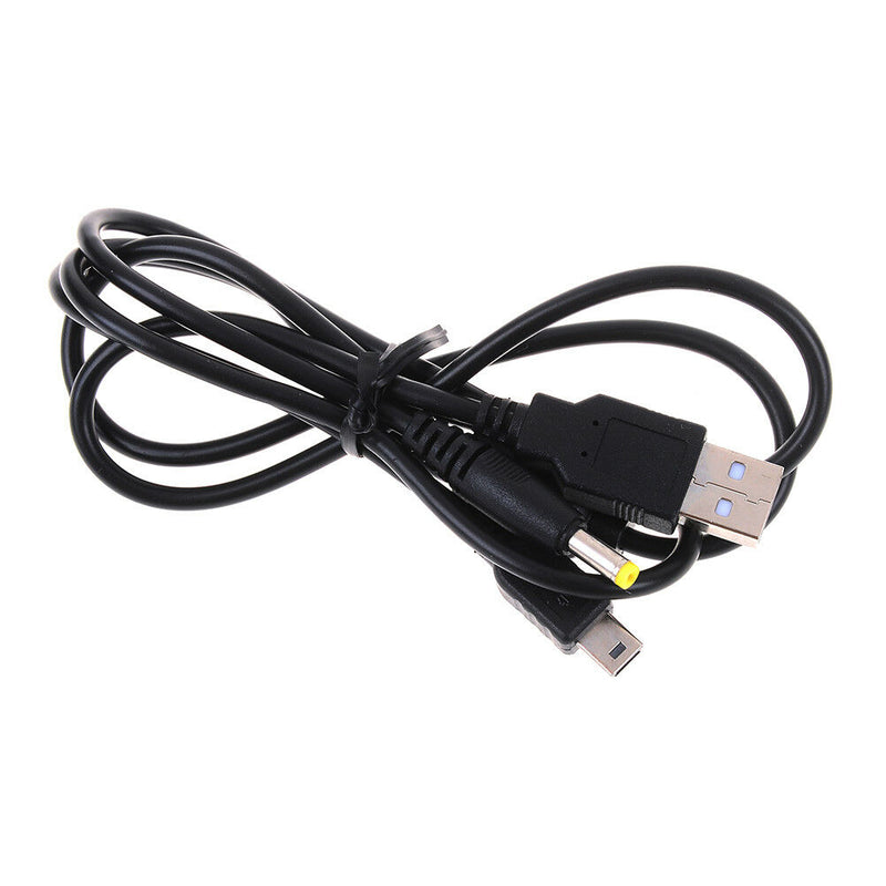 1Pc 2-in-1 usb data cable / charger charging lead for psp 1000 / 2000 /3000Q2