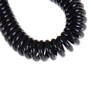 Outdoor Black PU spring rope Elastic Belt Keychain Camping Tool JR