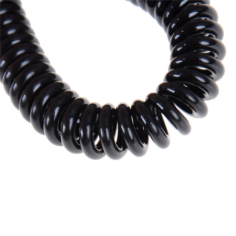 Outdoor Black PU spring rope Elastic Belt Keychain Camping Tool JR