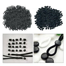 2000 Pieces Cord Locks Silicone Toggles for Drawstrings Elastic Cord Rope