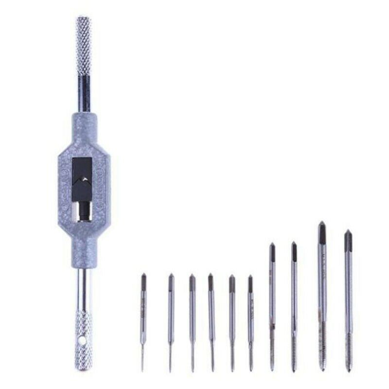 11Pcs/Set Mini Screw Tap Set Hand Tap Thread Wire Tapping Threading Taps At T8O1
