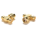 Triple 1M2F Adapter RP.SMA jack male to 2 RP-SMA plug female T RF connector Z