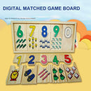 Number Colour Kids Toys Wooden Educational Jigsaws Puzzle Matching S6S7