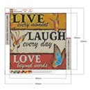 5D DIY Full Drill Diamond Painting Positive Word Cross Stitch Mosaic (A06)