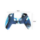 Camouflage Controller Cover for Sony PS5 Silicone Protective Guard (Blue) A