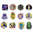 50Pcs alien et style cute stickers for suitcase laptop guitar cool doo lcTE^