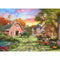 Painting By Numbers Kit DIY Village Scenery Canvas Oil Art Picture Craft