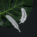 2pcs feather metal cutting dies stencil scrapbook album paper embossing craft FT