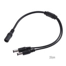 1 to 2 Power Splitter Adapter Cable for CCTV Surveillance Security Camera