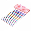 14Pcs/Set Aluminum Crochet Hooks Multicolor Mixed 2-10Mm Knitting Needles D