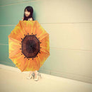 Unique Elegant Women Sunscreen Sunflower Super Block Sun Rain Folding Umbre