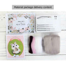 Non Finished Wool Felt Handmade Set DIY Hamster for Needle Material Bag