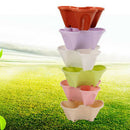 2 Pcs 3 Tier Stackable Garden Planter- Indoor/ Outdoor Vertical Planter - Self