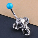 New Elephant Navel Belly Button Rings Steel Belly Bars Piercing Body Jewe JR