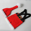 Suspender Trouser Warm Baby Knitting Set Photography Props Exquisite Christmas