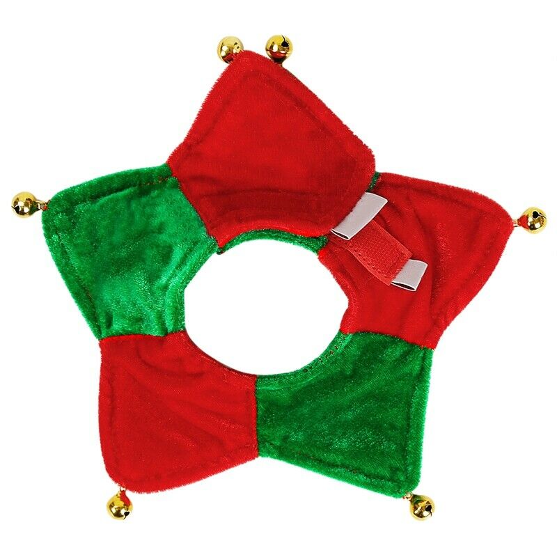 Christmas Cat Dog Bandana Bibs Scarf Collar Adjustable Pet Cute Heart Necke