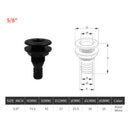 Durable 5/8'' Marine Thru-Hull Fittings Bilge Pump Hose Fitting Yacht Parts
