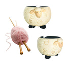 Ceramic Yarn Bowl Knitter Crochet Knitting Craft Storage Bowl Crocheting Hook