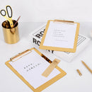 Portable Clipboard Stainless Steel Writing Board Metal Clip Document Holder