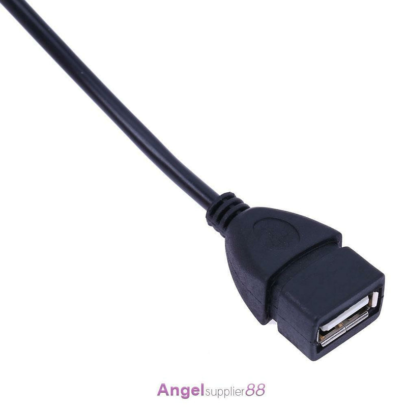 Micro USB OTG Female to Male Adapter Cable for Android Phone (Black)