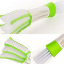 Portable Double End Window Interior Green Accessories Household Car Vent Brush