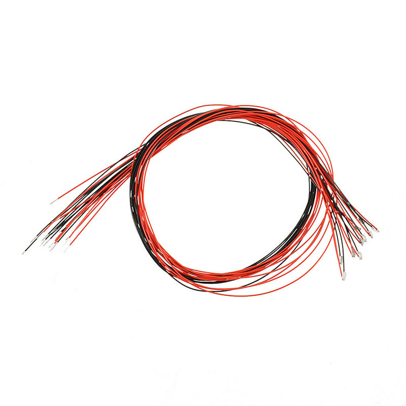 10pcs T0603WM Pre-soldered Micro Litz Wired Leads Blue SMD Led 200mm Length